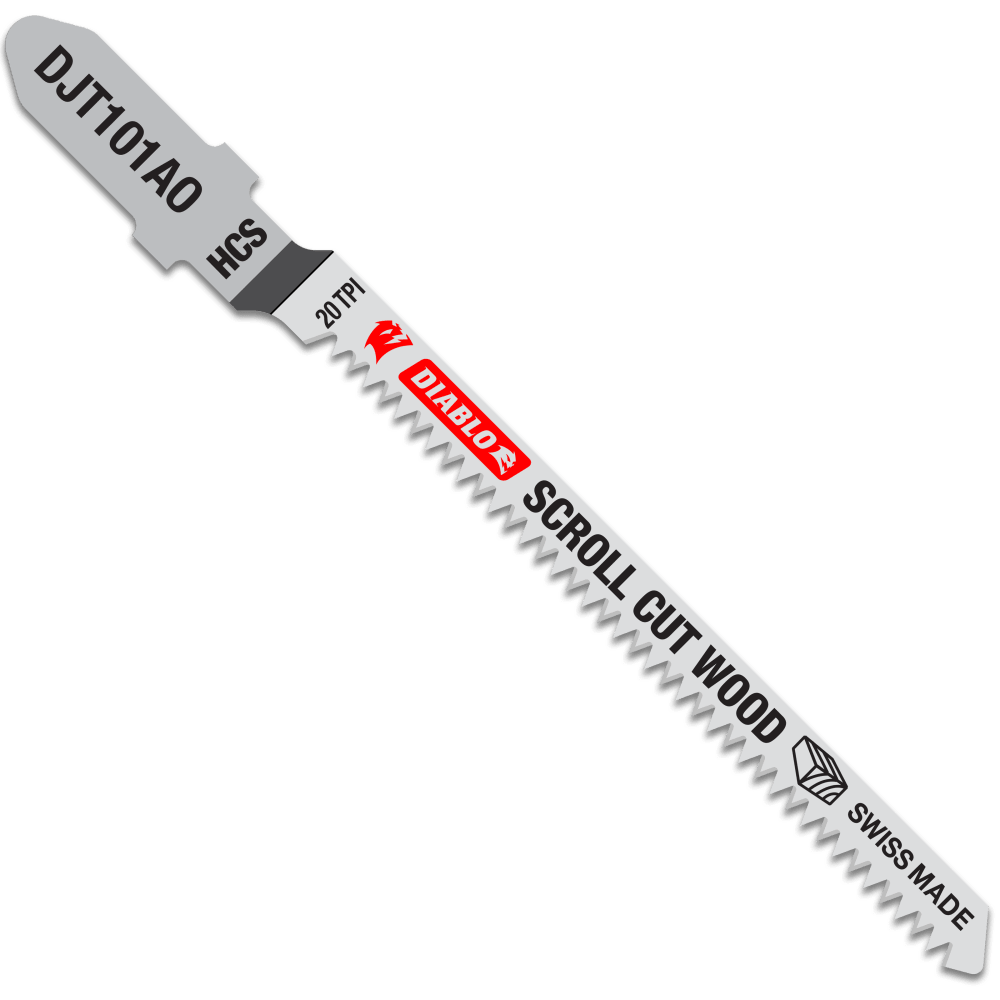 Diablo High Carbon Steel Jig Saw Blade Scroll Cuts 83mm Pack of 5