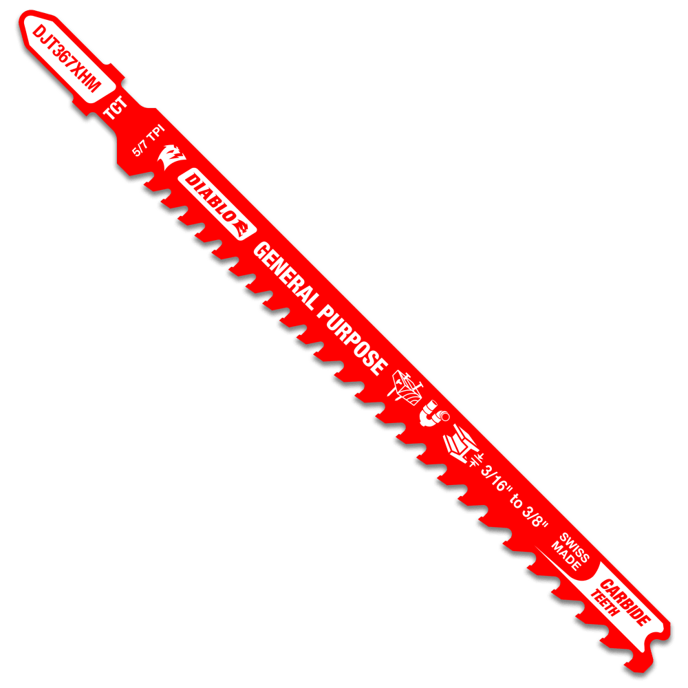 Diablo Tungsten Jig Saw Blade General Purpose 132mm