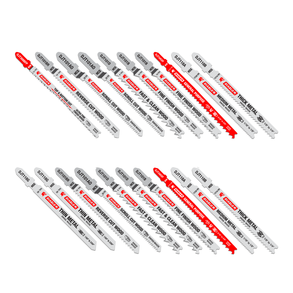 Diablo 20-Piece Wood & Metal Set