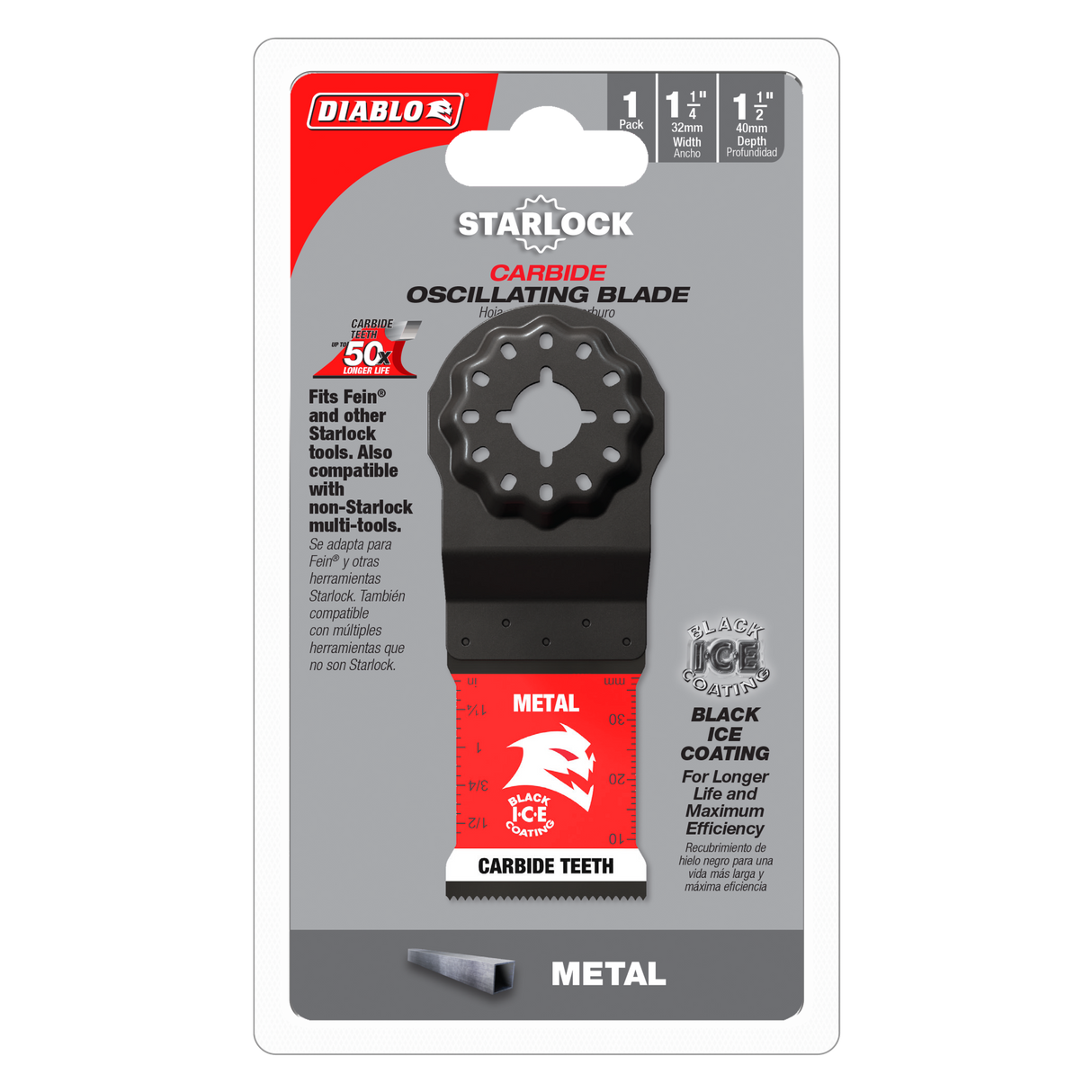 Diablo Starlock Carbide Multi-Tool Blade for Metal 40mm x 32mm