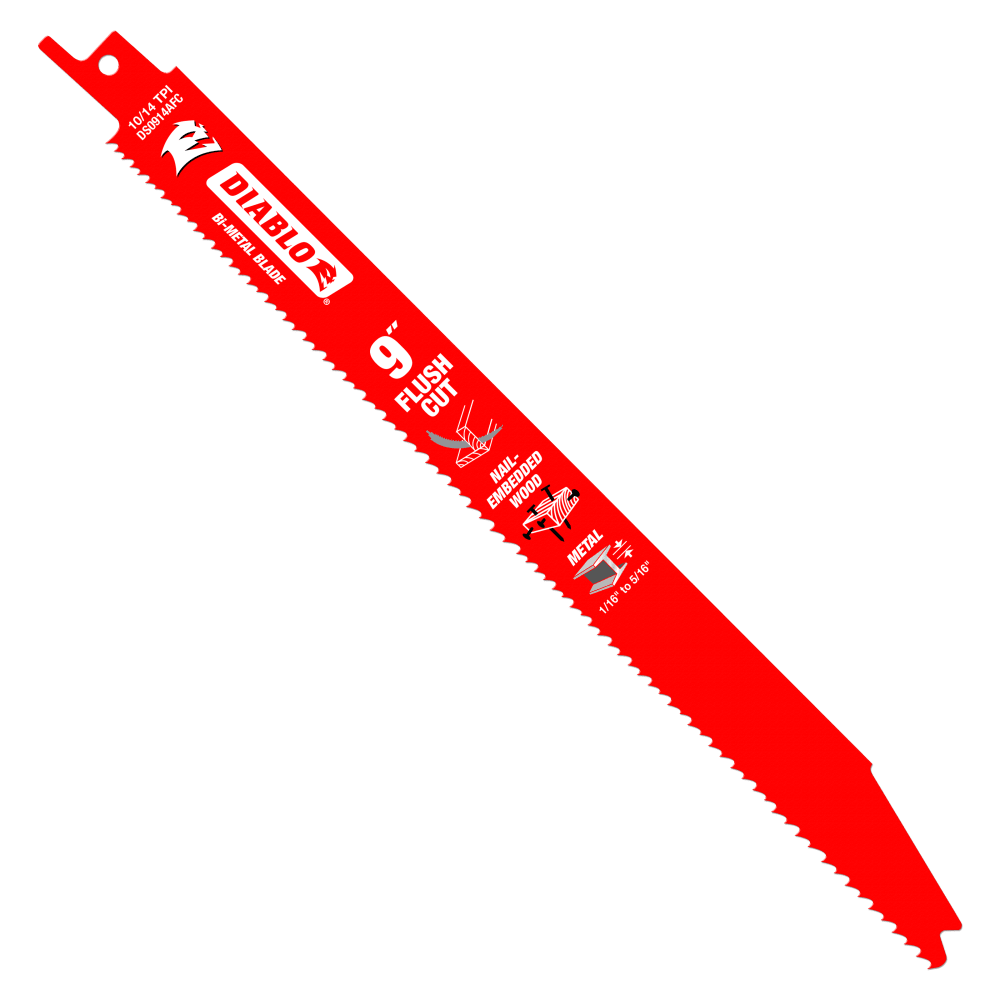 Diablo Flush Cut Recip Blade 9 inch Pack of 5