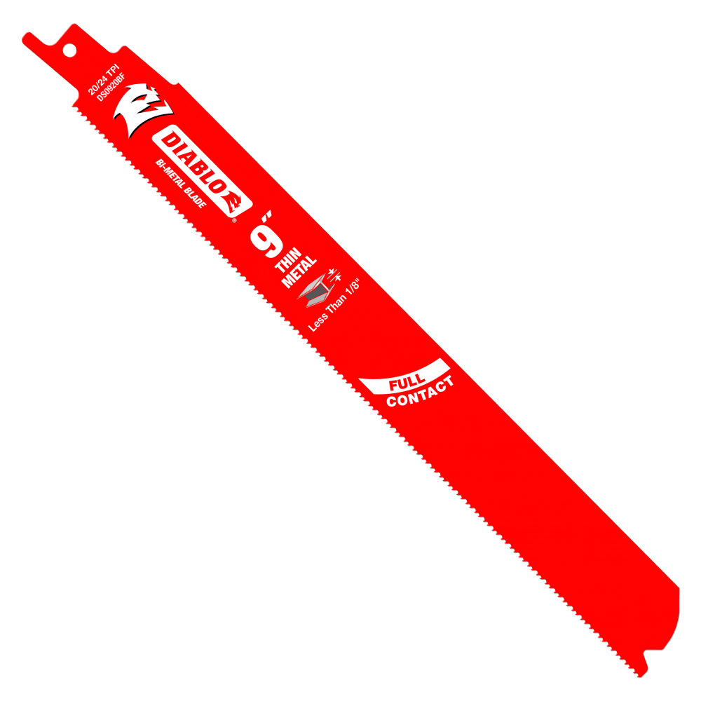 Diablo Bi-Metal Recip Blade for Thin Metal 9 inch Pack of 5