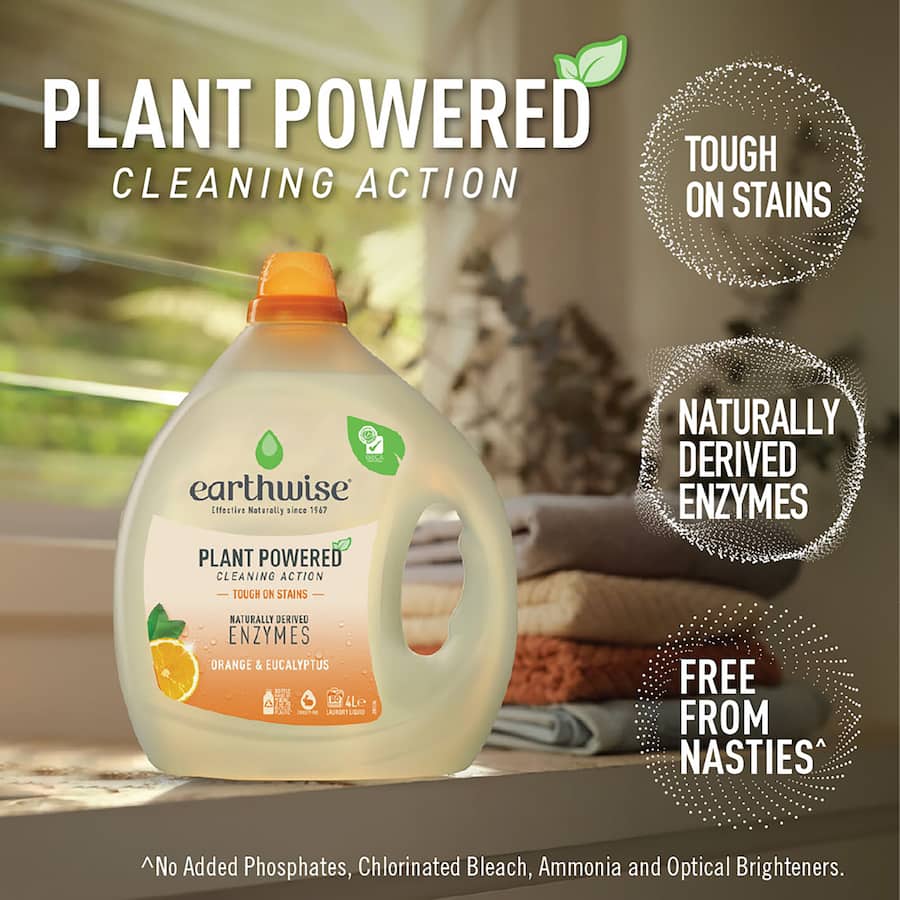 Earthwise Laundry Liquid Orange & Eucalyptus 4L