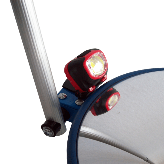 LED Inspection Mirror Base Light by Smartfox NZ, designed for clear visibility in tight spaces with adjustable mounting.