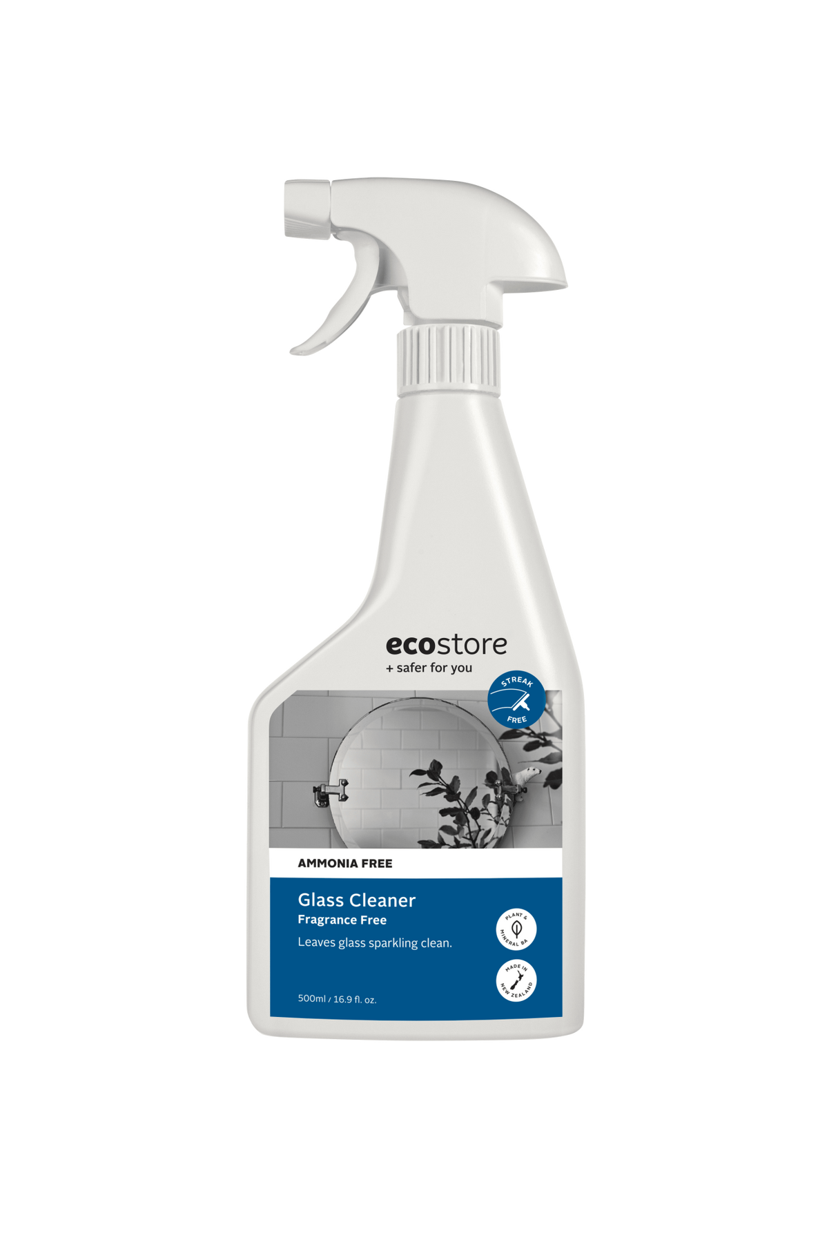 Glass Cleaner Fragrance Free 500ml - Ecostore