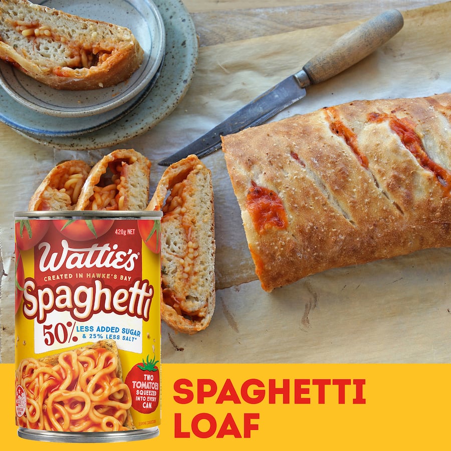 Watties Spaghetti 50% Less Added Sugar Can 420g