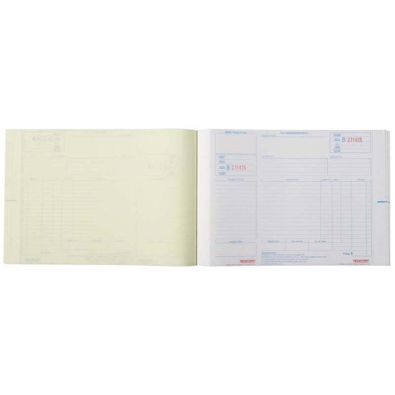 Rediform Book Invoice Statement Duplicate 50 Leaf 297x210mm (Each)