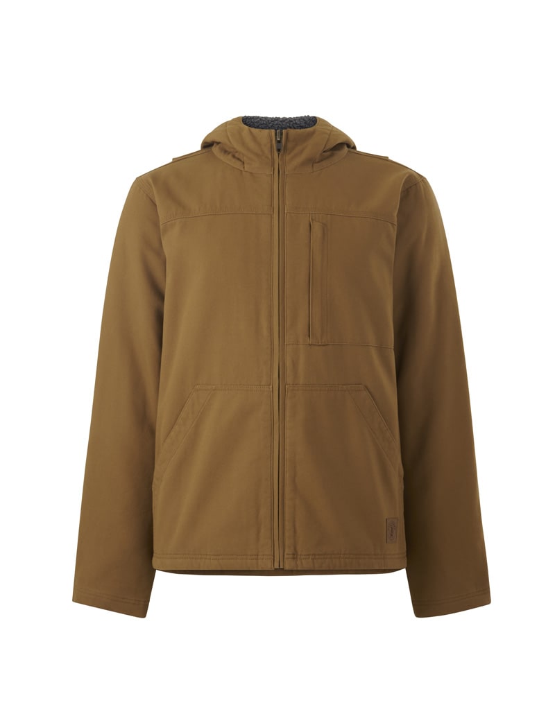 Hard Yakka, Heritage Canvas Hood Jacket, Y06744 - Dark Tan - XL