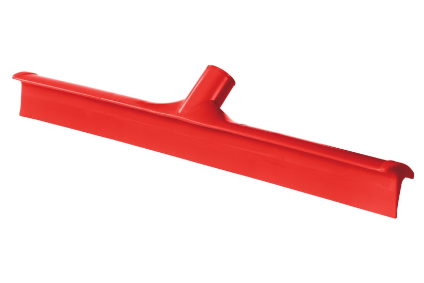 Browns 60cm red floor squeegee mono blade head for efficient cleaning in kitchens, restaurants, and healthcare settings.