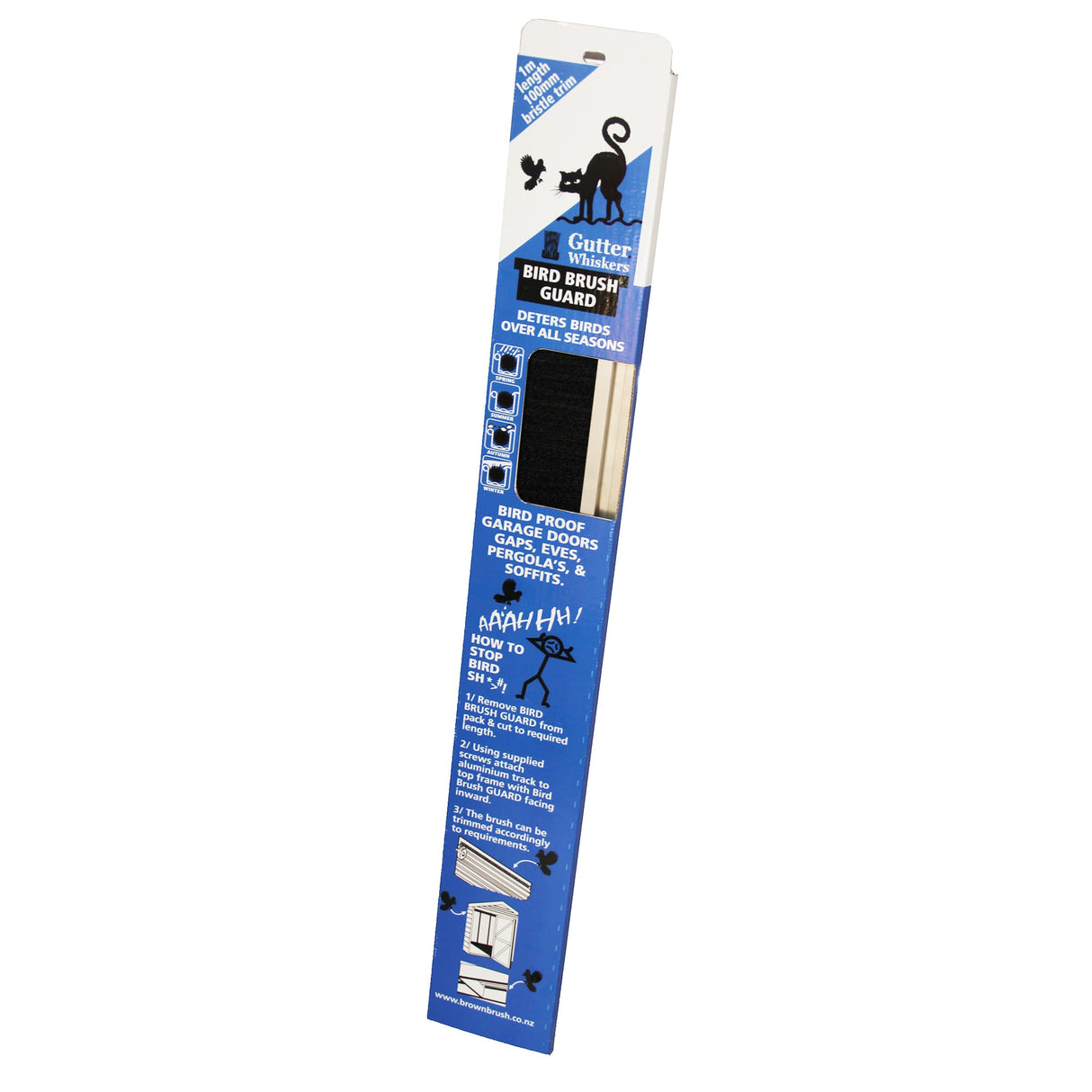 Browns Gutter Whiskers Bird Guard 1m (Pack)