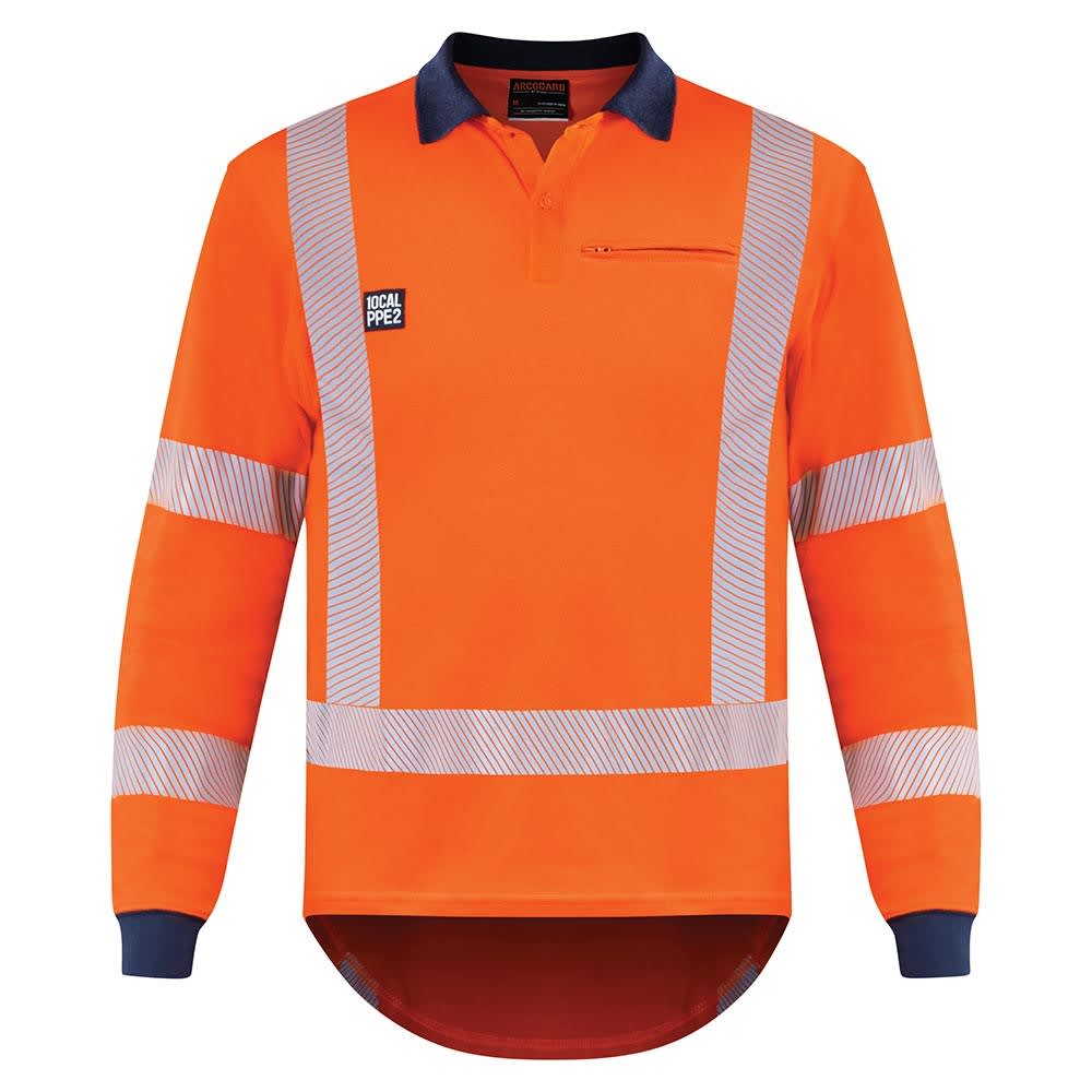 Arcguard, 10cal Inheratex TTMC-W17 X-Back Polo - Orange - L