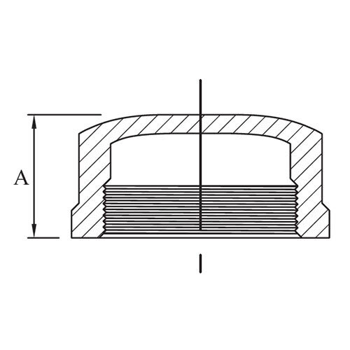 Stainless Steel Cap BSP 1" (Each)