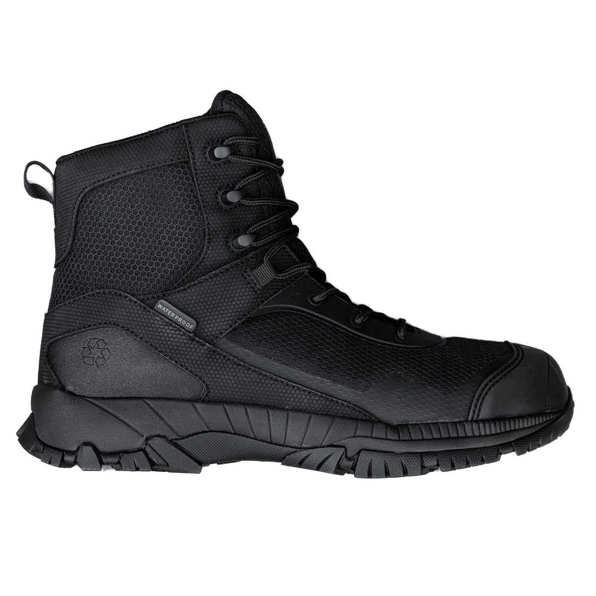 Munka, Renew High Zip Sided Safety Boot - Black (Size: 07)