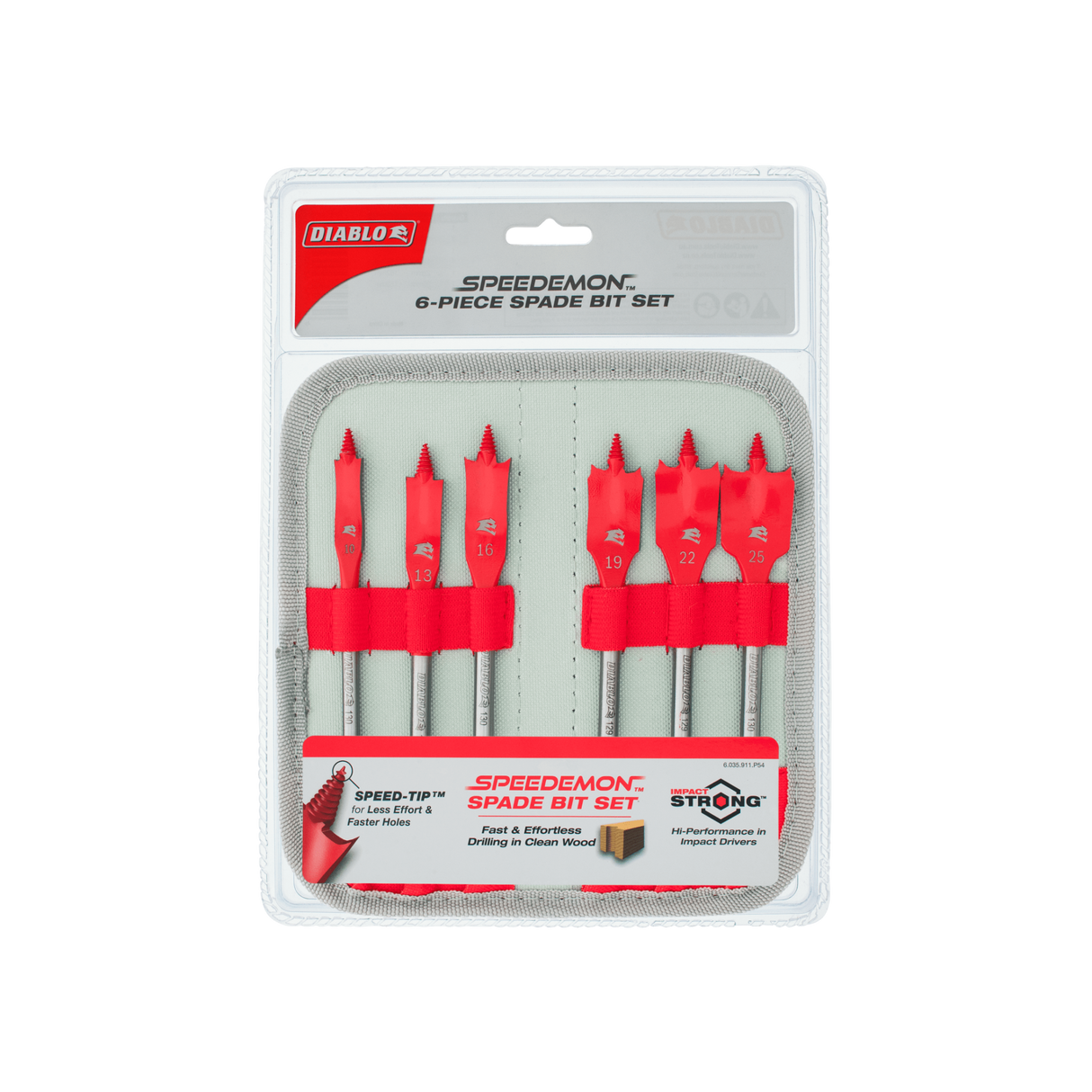 Diablo SPEEDemon Spade Bit Set Set of 6