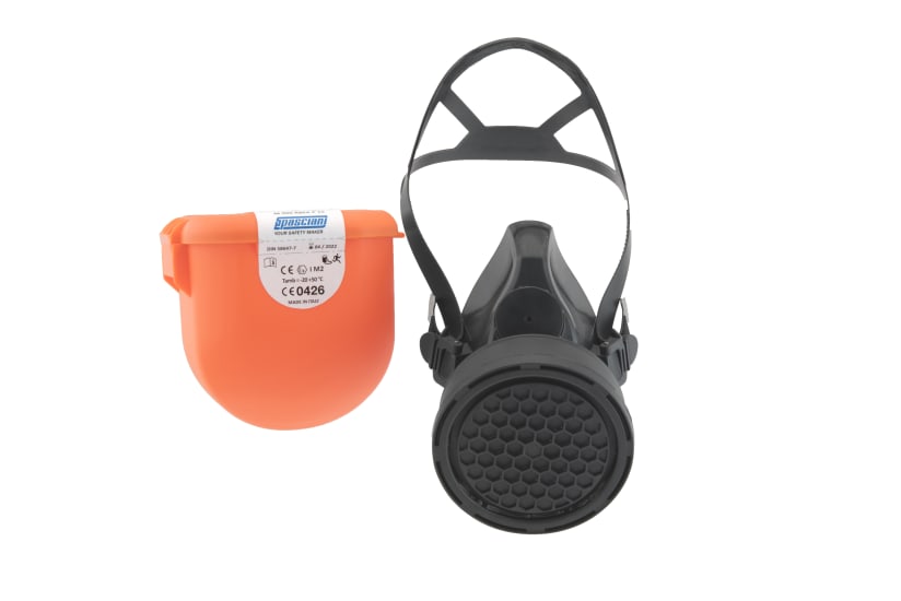 SK1203 Emergency Escape Breathing Apparatus with automatic airflow and 15 minutes of breathable air for emergency self-rescue.