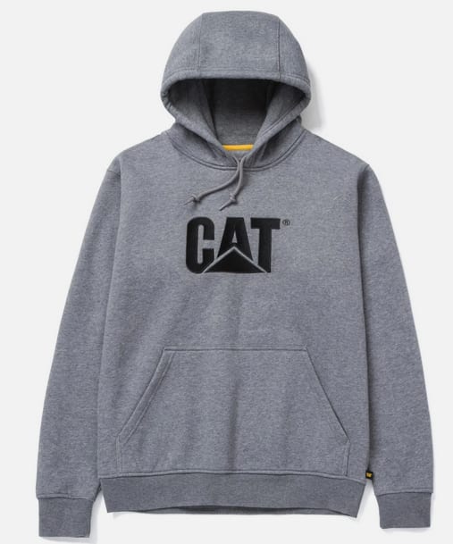 CAT, Trademark Hooded Sweatshirt - Dark Heather (Size: M)