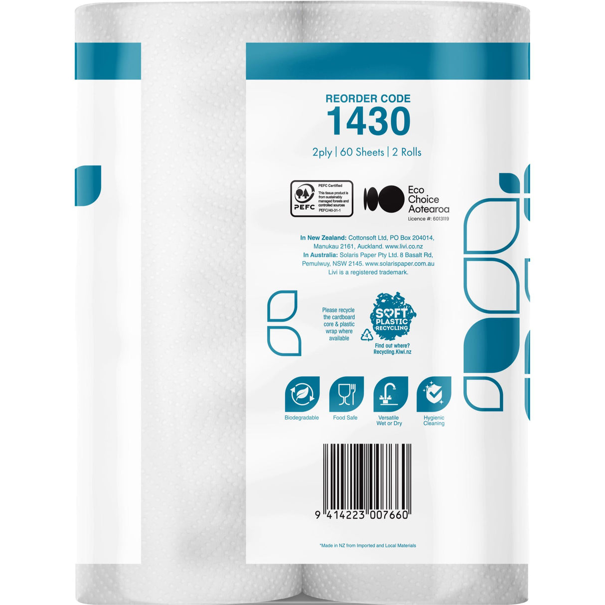 Livi Essentials Kitchen Towel Twin Pack (Pack)