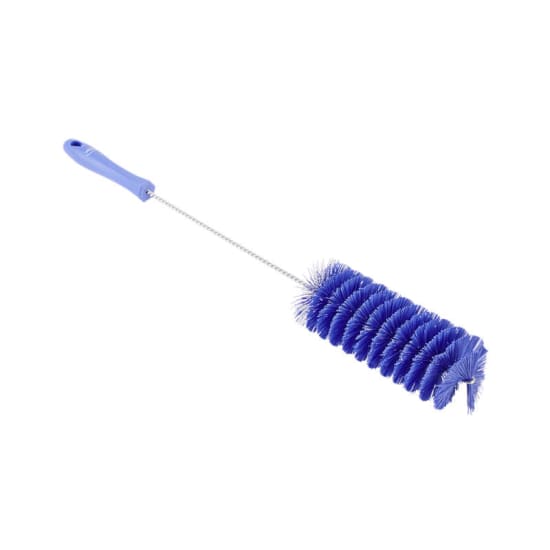 Vikan Stiff Bristle Tube Brush in purple, 60mm diameter, ideal for cleaning pipes and hard-to-reach areas. Durable and chemical resistant.