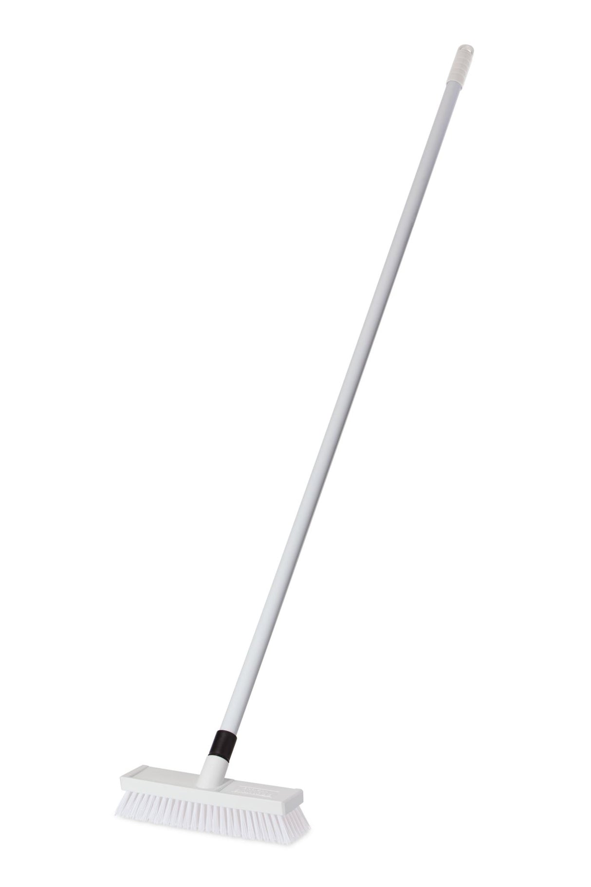 Browns Deck Scrub With Handle 250mm White (Each)