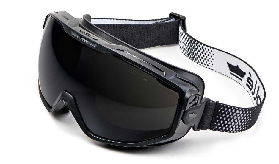 Bolle Universal Welding Safety Goggles with ergonomic fit, anti-fog lens, and scratch-resistant coating for optimal protection.