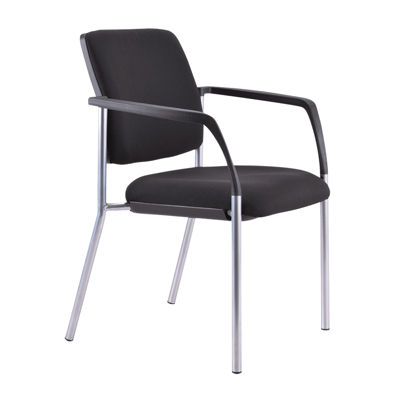 Buro Lindis Guest Chair With Arms Black (Each)