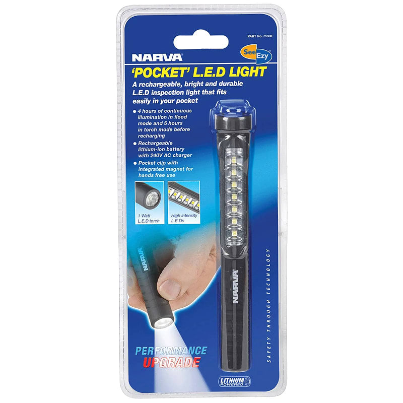 Rechargeable LED Inspection Pocket Lamp - Narva