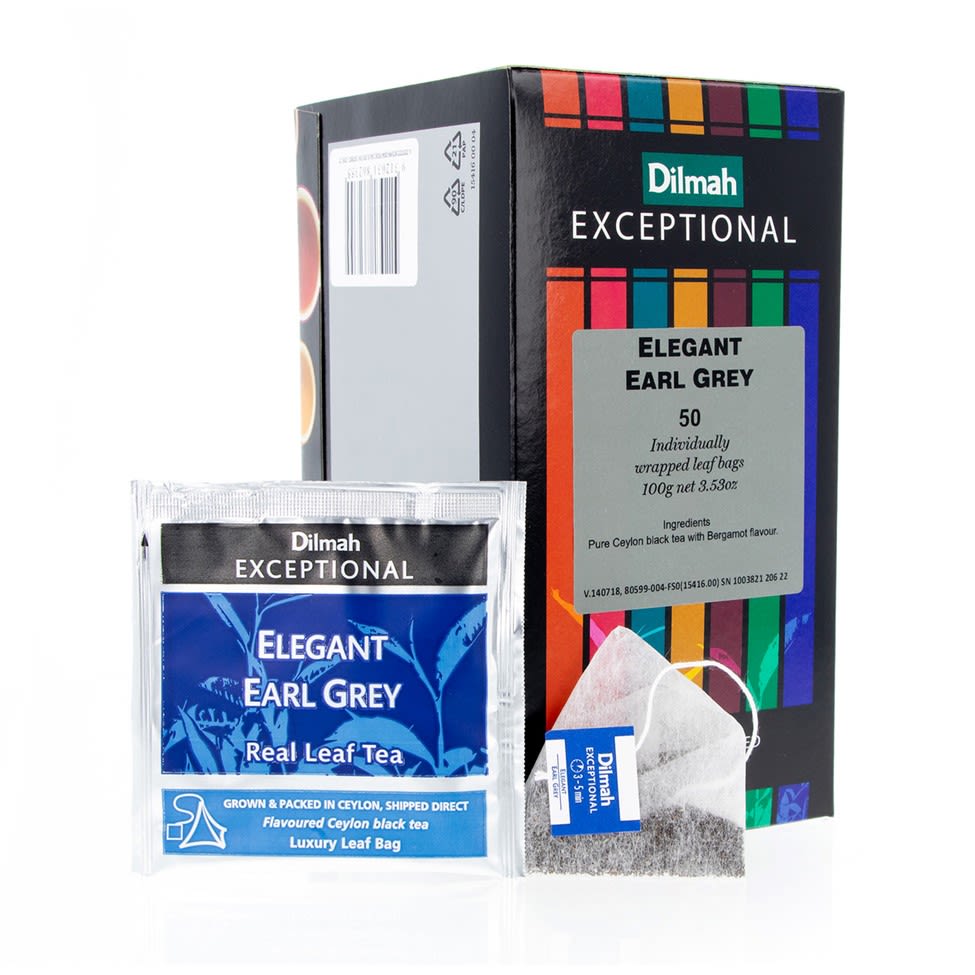 Dilmah Exceptional Elegant Earl Grey Tea Bags (Carton of 4 Packs)