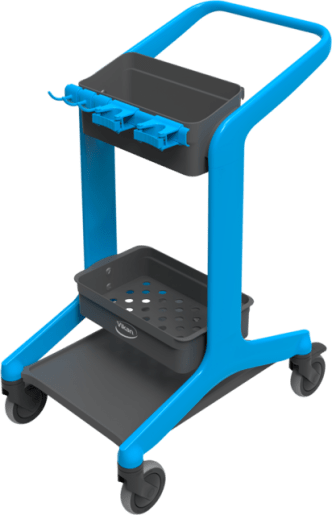 Vikan Hygo Mobile Cleaning Station Blue 780mm (Each)