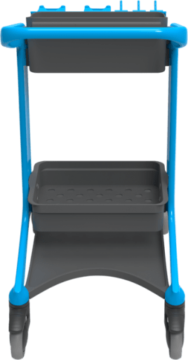 Vikan Hygo Mobile Cleaning Station Blue 780mm (Each)