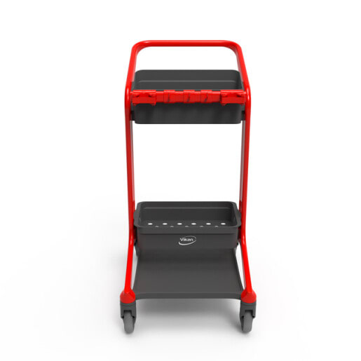 Vikan Hygo Mobile Cleaning Station Red 780mm (Each)