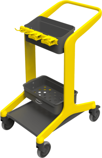 Vikan Hygo Mobile Cleaning Station Yellow 780mm (Each)