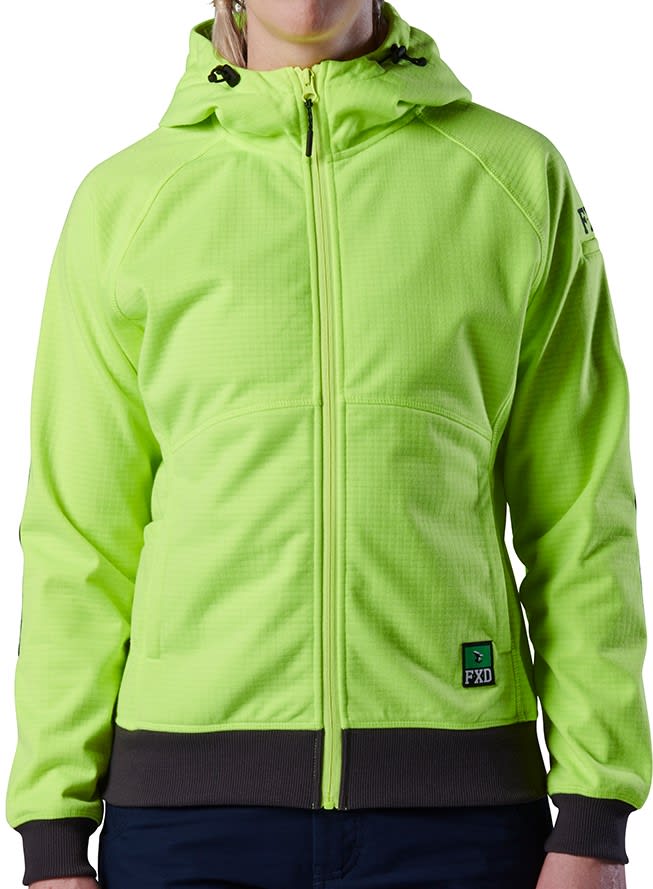 FXD, Women's Fleece Hoodie, WF-3W - Yellow (Size: 14)