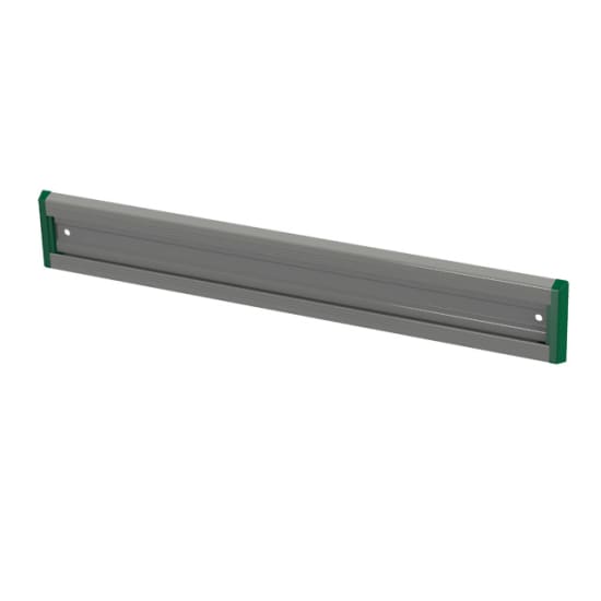Green Toolflex Tool Holder Rail, 500mm, designed for organizing various tools in a stylish and efficient manner.