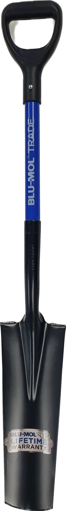 Blu-Mol Trade Short Steel DHandle Trenching Shovel