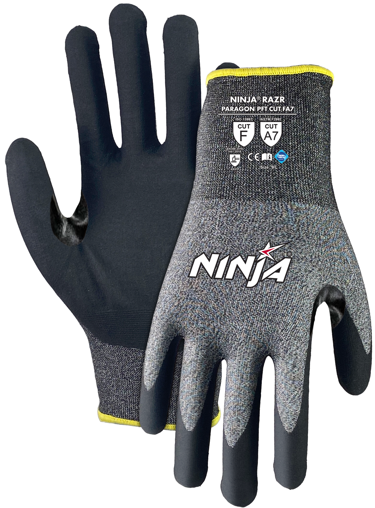 Ninja, Paragon PFT CUT F Glove (Pair) - Black - XL