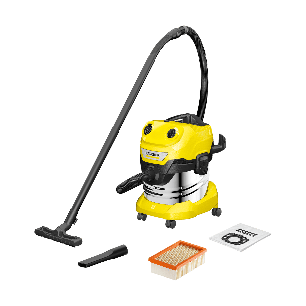 Karcher 20 Litre Wet & Dry Vaccum WD 4 S V-20/5/22 384mm x 365mm x 524mm