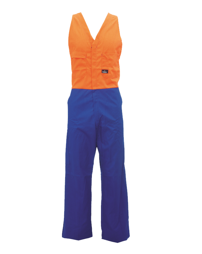 Hard Yakka, Hi Vis Easy Action Overall, N2O005 - R/Blue F/Orange (Size: 15)