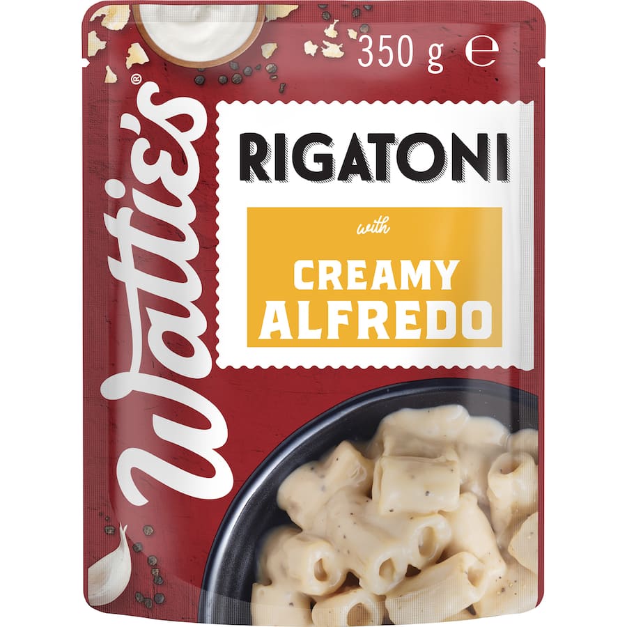 Wattie's Pasta Meal Rigatoni Creamy Alfredo Pouch 350g