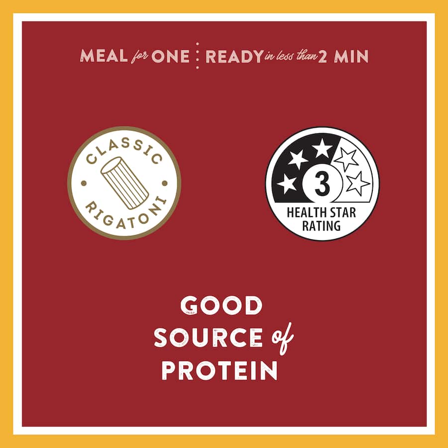 Wattie's Pasta Meal Rigatoni Creamy Alfredo Pouch 350g