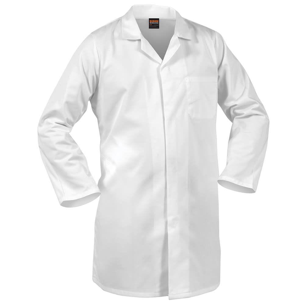 Workzone, Polycotton Food Industry Dustcoat - White - 117