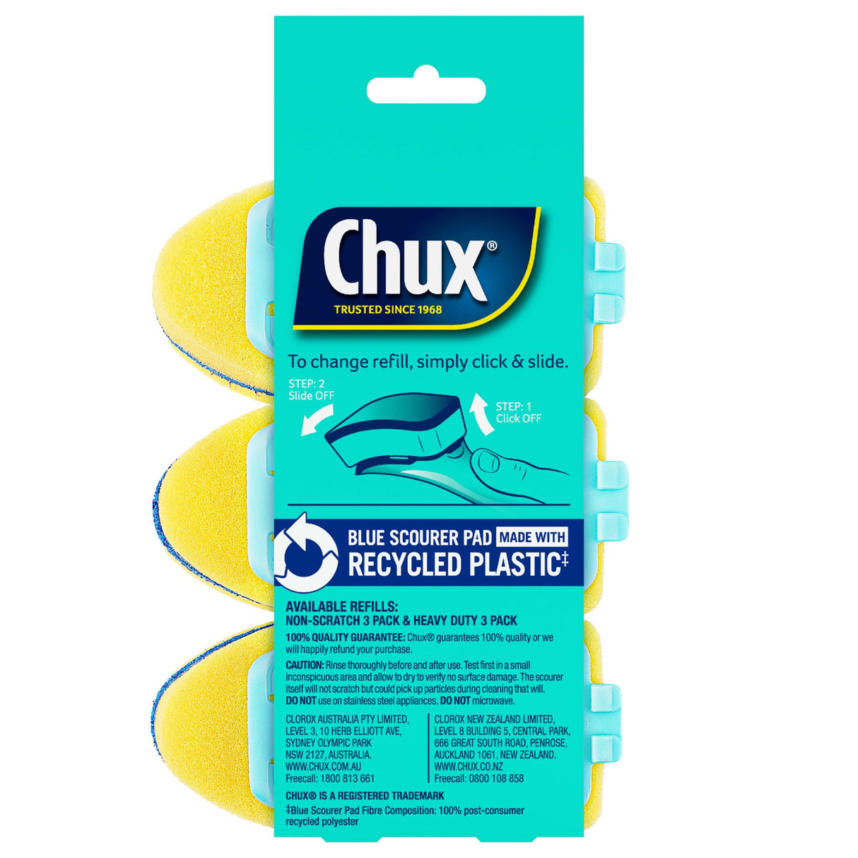Chux Dishwand Non-Scratch Refills (3 Pack)
