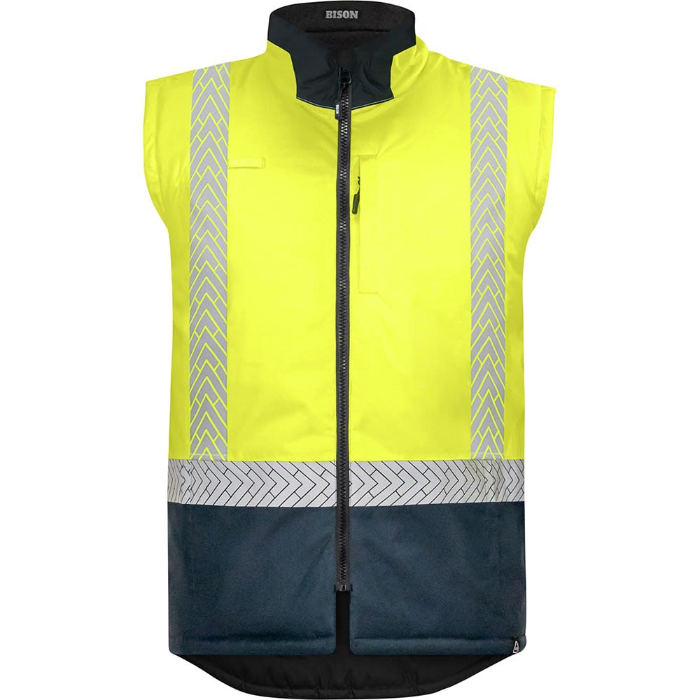 Bison, Stamina Reversible Puffer Vest, 512053YN - Yellow/Navy - S