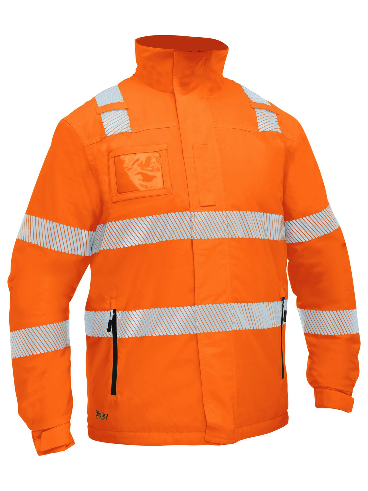 Bisley, Hi Vis Heated Jacket with Hood, BJ6842T - Orange - 6XL