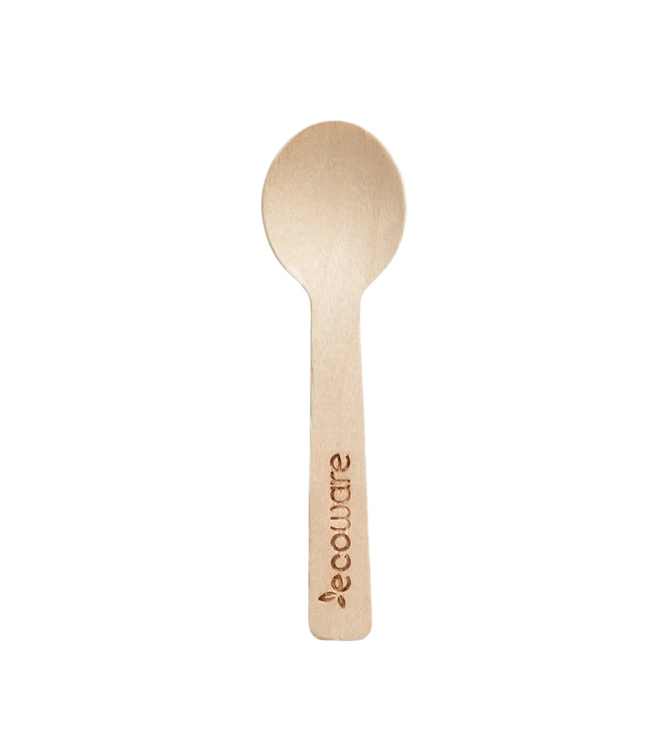 Ecoware Wooden Teaspoon 10cm 100 (Pack)