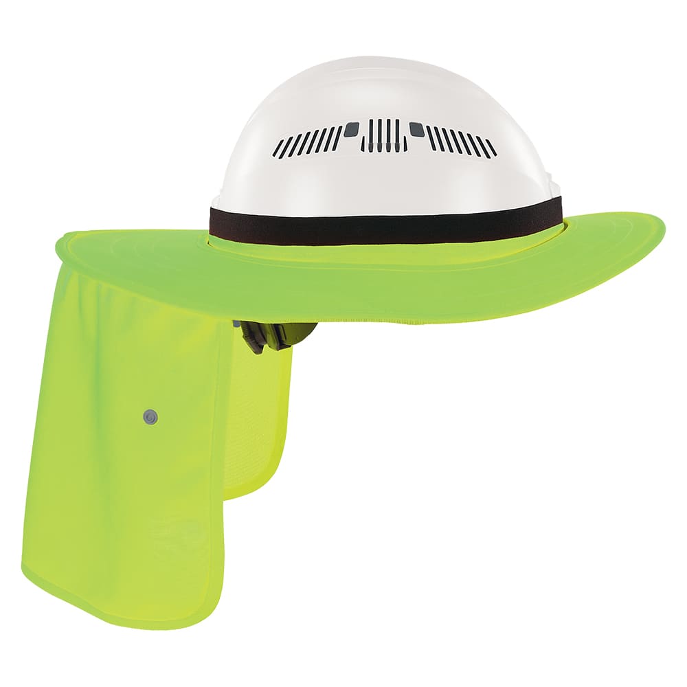 Chill-Its, Universal Hard Hat Brim with Shade - Lime - OSF