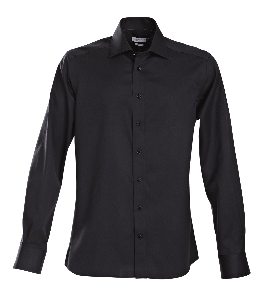 James Harvest, Green Bow Shirt, GB01 - Black (Size: XL)