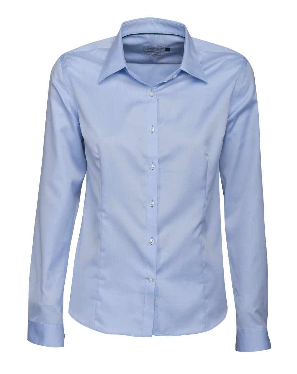James Harvest, Women's Green Bow Shirt, GB01L - Sky Blue (Size: S)