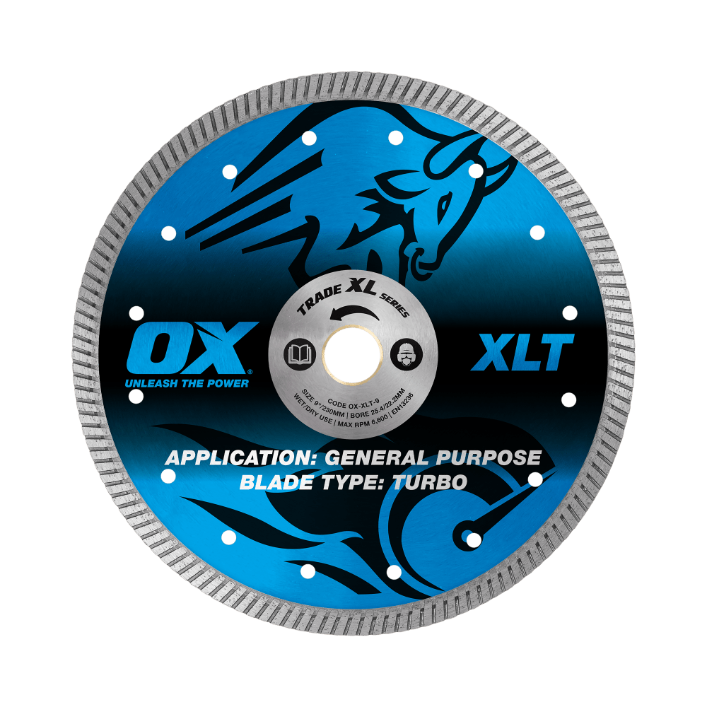 OX Trade XLT Turbo Diamond Blade 230mm (9")