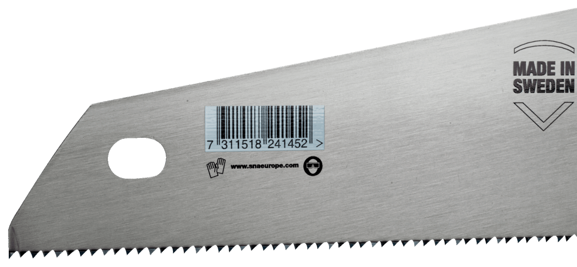 Bahco PrizeCut Universal Handsaw-550mm designed for precise woodcutting, featuring hardpoint teeth and ergonomic handle.