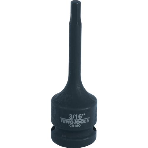 Teng 1/2in Dr. Hex Bit Impact Socket 3/16 (Each)